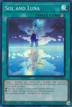 Image of Sol and Luna (RA02-EN068) - 25th Anniversary Rarity Collection II 1st Edition