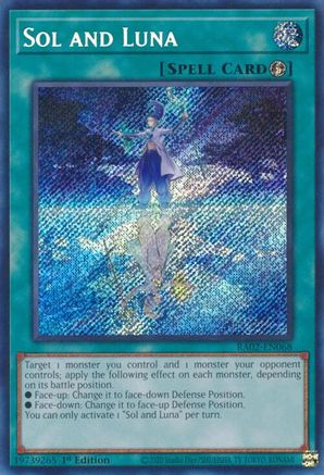 Image of Sol and Luna (Secret Rare) (RA02-EN068) - 25th Anniversary Rarity Collection II 1st Edition