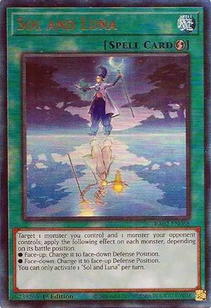 Image of Sol and Luna (PUR) (RA02-EN068) - 25th Anniversary Rarity Collection II 1st Edition