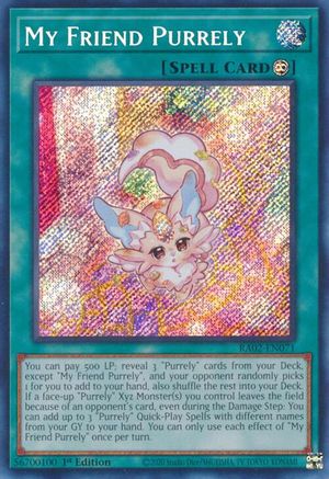 Image of My Friend Purrely (Secret Rare) (RA02-EN071) - 25th Anniversary Rarity Collection II 1st Edition