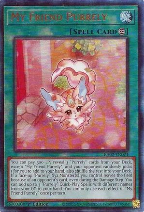 Image of My Friend Purrely (PUR) (RA02-EN071) - 25th Anniversary Rarity Collection II 1st Edition