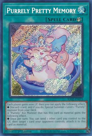 Image of Purrely Pretty Memory (Secret Rare) (RA02-EN072) - 25th Anniversary Rarity Collection II 1st Edition