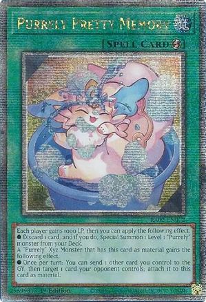 Image of Purrely Pretty Memory (Quarter Century Secret Rare) (RA02-EN072) - 25th Anniversary Rarity Collection II 1st Edition