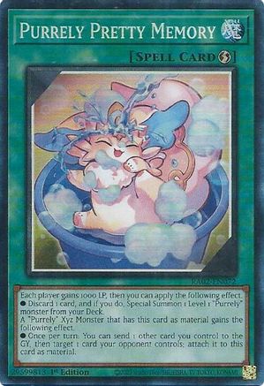 Image of Purrely Pretty Memory (PCR) (RA02-EN072) - 25th Anniversary Rarity Collection II 1st Edition