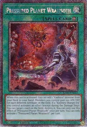 Image of Pressured Planet Wraitsoth (Platinum Secret Rare) (RA02-EN073) - 25th Anniversary Rarity Collection II 1st Edition