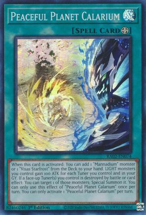 Image of Peaceful Planet Calarium (RA02-EN074) - 25th Anniversary Rarity Collection II 1st Edition