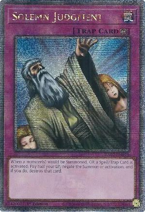 Image of Solemn Judgment (Quarter Century Secret Rare) (RA02-EN075) - 25th Anniversary Rarity Collection II 1st Edition
