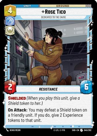 Image of Rose Tico - Dedicated to the Cause (045/262) - Shadows of the Galaxy Foil