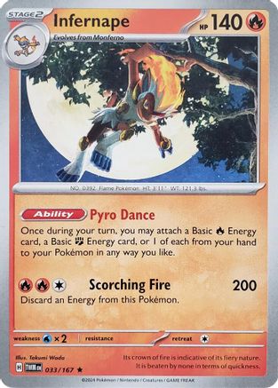 Image of Infernape 033/167  Deck Exclusives - Rare