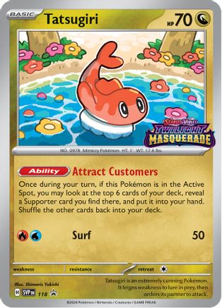 Image of Tatsugiri 118  - Holofoil SV Scarlet & Violet Promo Cards - Promo