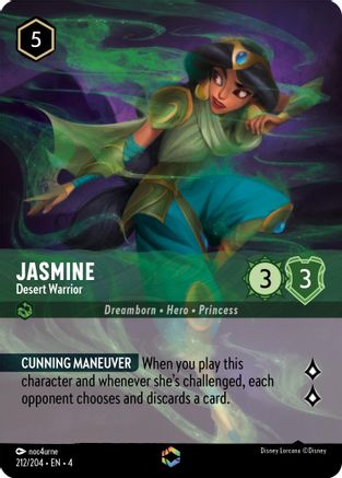 Image of Jasmine - Desert Warrior (Enchanted) (212/204) - Ursulas Return Holofoil