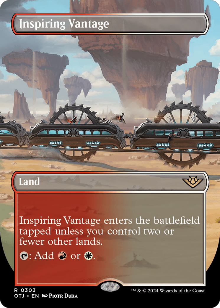 Image of Inspiring Vantage (Borderless) (OTJ-303) - Outlaws of Thunder Junction (Borderless)