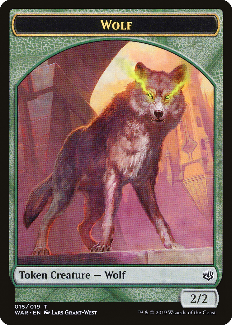 Image of Wolf Token (WAR-015) - War of the Spark Tokens