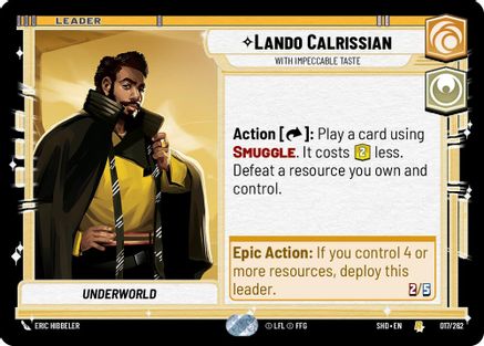 Image of Lando Calrissian - With Impeccable Taste (017/262) - Shadows of the Galaxy