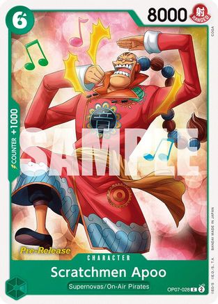 Image of Scratchmen Apoo (OP07-028) - 500 Years in the Future Pre-Release Cards