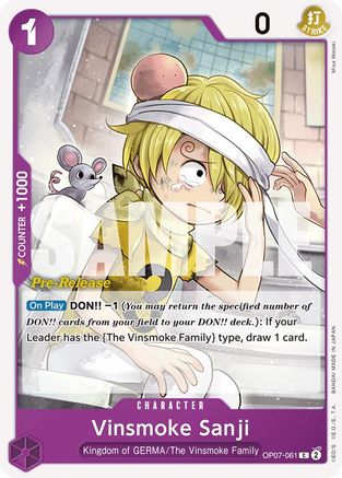 Image of Vinsmoke Sanji (OP07-061) - 500 Years in the Future Pre-Release Cards