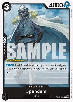 Image of Spandam (OP07-086) - 500 Years in the Future Pre-Release Cards