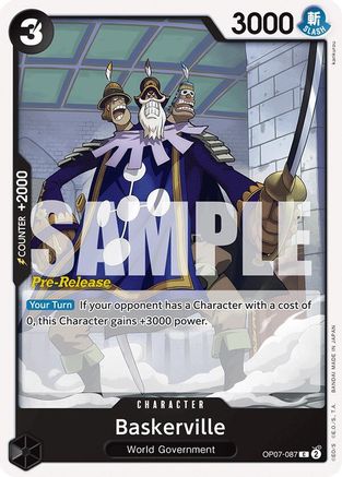 Image of Baskerville (OP07-087) - 500 Years in the Future Pre-Release Cards