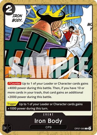 Image of Iron Body (OP07-095) - 500 Years in the Future Pre-Release Cards
