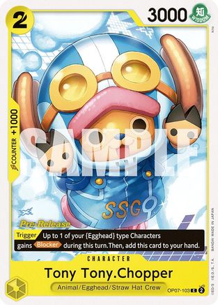 Image of Tony Tony.Chopper (103) (OP07-103) - 500 Years in the Future Pre-Release Cards