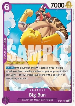Image of Big Bun (OP07-070) - 500 Years in the Future Pre-Release Cards