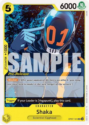Image of Shaka (OP07-101) - 500 Years in the Future Pre-Release Cards