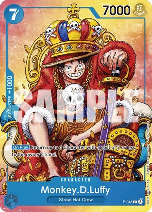 Image of Monkey.D.Luffy (Convention Promo 2024) (P-043) - One Piece Promotion Cards Foil