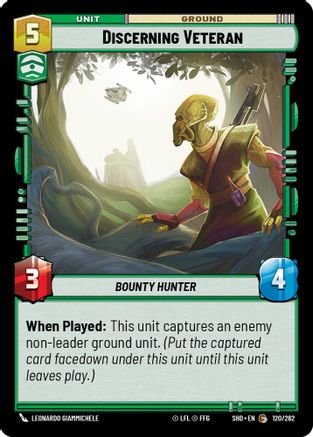 Image of Discerning Veteran (120/262) - Shadows of the Galaxy Foil