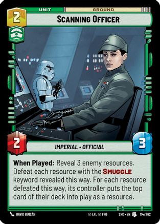 Image of Scanning Officer (114/262) - Shadows of the Galaxy