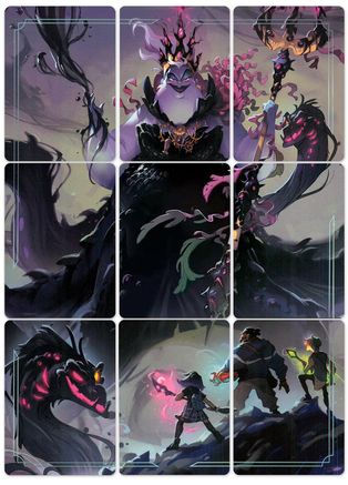 Image of Ursula - Sea Witch Queen Puzzle Insert (Set of 9)  - Ursulas Return