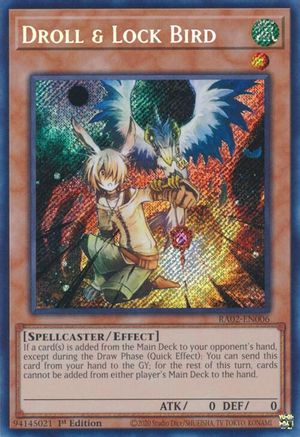 Image of Droll & Lock Bird (Secret Rare) (RA02-EN006) - 25th Anniversary Rarity Collection II 1st Edition