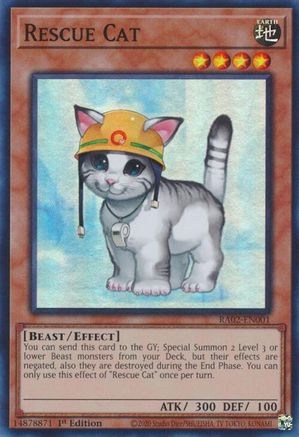 Image of Rescue Cat (RA02-EN001) - 25th Anniversary Rarity Collection II 1st Edition