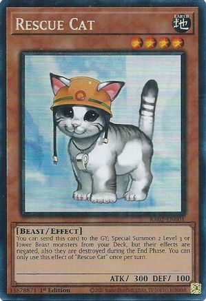 Image of Rescue Cat (PCR) (RA02-EN001) - 25th Anniversary Rarity Collection II 1st Edition
