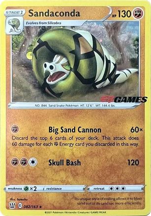 Image of Sandaconda (EB Games Exclusive) 082/163  - Holofoil Miscellaneous Cards & Products - Promo