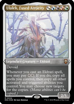 Image of Ulalek, Fused Atrocity (Foil Etched) (M3C-024) - Modern Horizons 3 Commander Foil