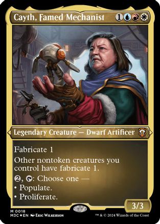 Image of Cayth, Famed Mechanist (Foil Etched) (M3C-018) - Modern Horizons 3 Commander Foil