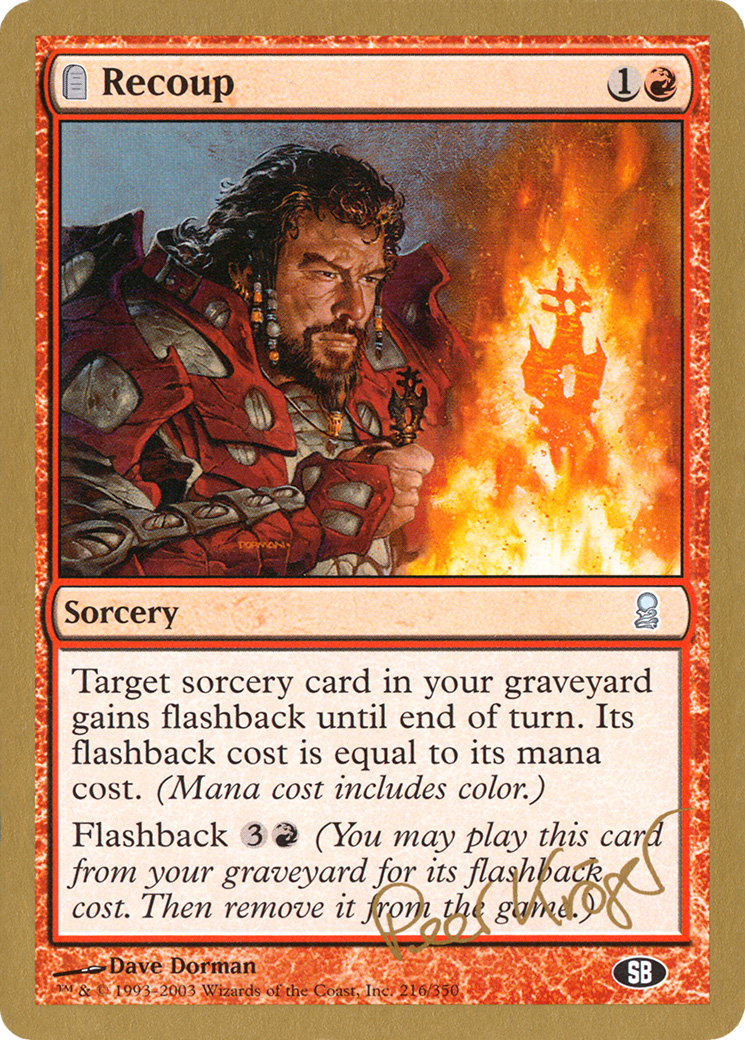Image of Recoup - 2003 Peer Kroger (ODY) (SB) (WCD-PK216SB) - World Championship Decks 2003: (tombstone)