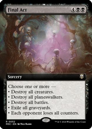 Image of Final Act (Extended Art) (Ripple Foil) (M3C-052) - Modern Horizons 3 Commander Foil