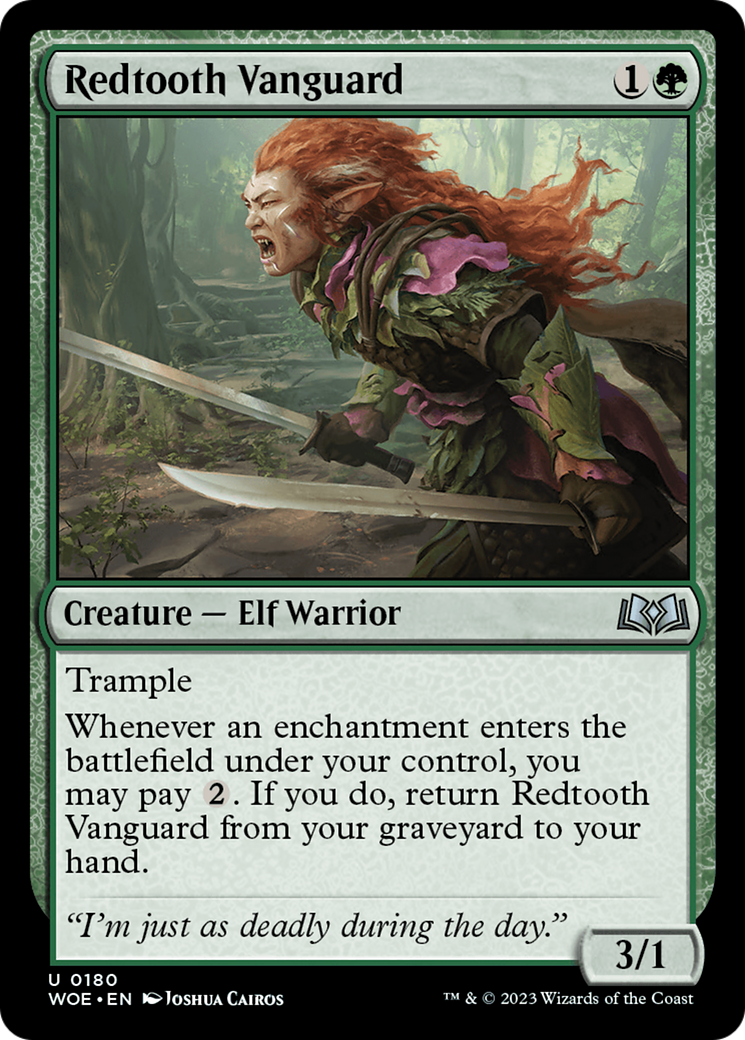 Image of Redtooth Vanguard (WOE-180) - Wilds of Eldraine Foil