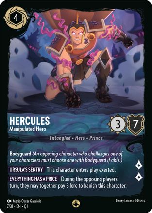 Image of Hercules - Manipulated Hero (7/31) - Illumineers Quest Deep Trouble