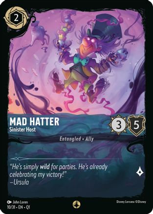 Image of Mad Hatter - Sinister Host (10/31) - Illumineers Quest Deep Trouble