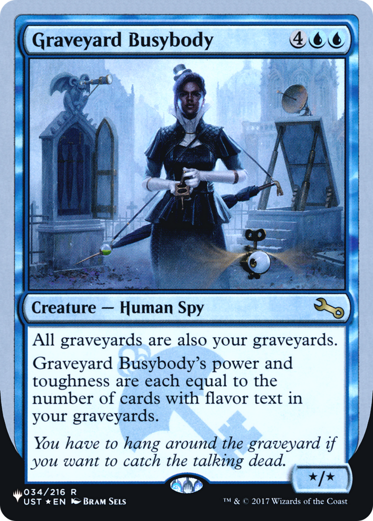 Image of Graveyard Busybody (LIST-034/216) - The List (Unfinity Foil Edition) Foil