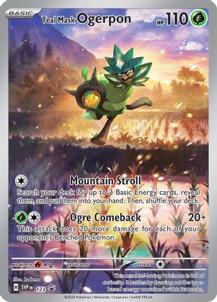 Image of Teal Mask Ogerpon 123  - Holofoil SV Scarlet & Violet Promo Cards - Promo