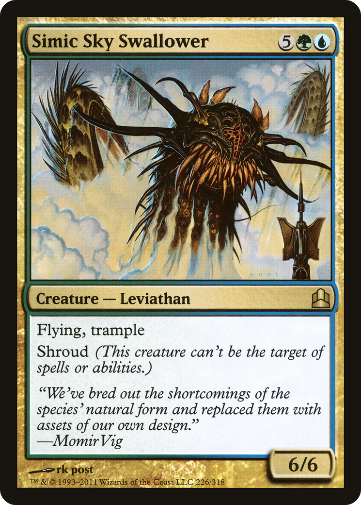 Image of Simic Sky Swallower (CMD-226) - Commander 2011