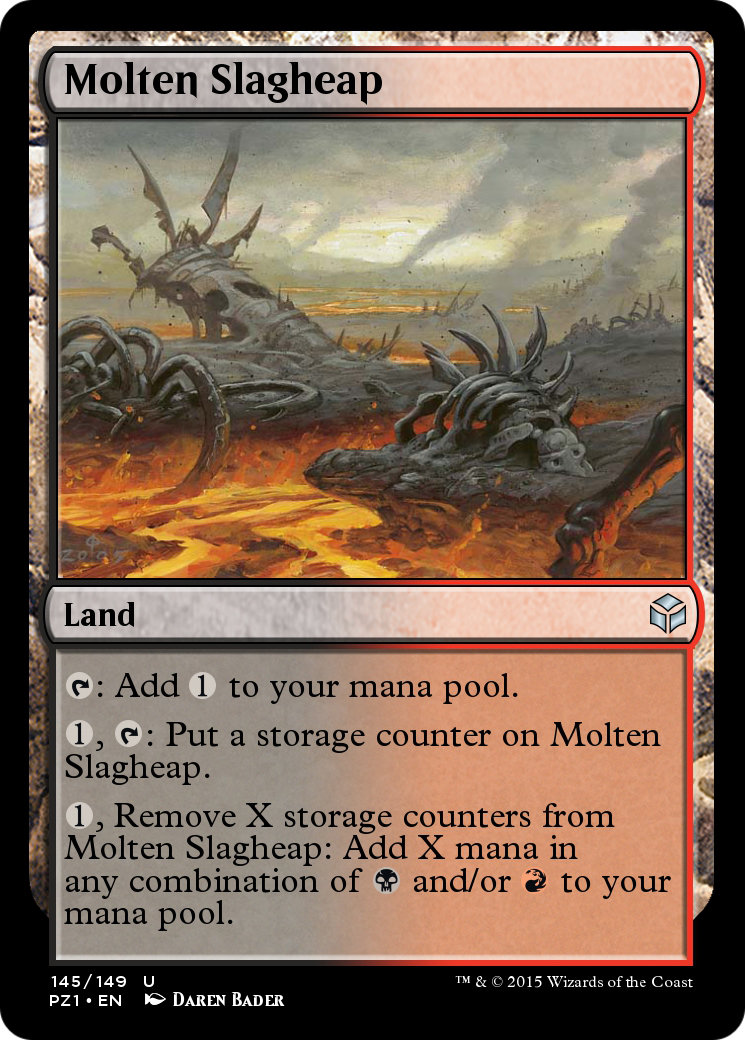Image of Molten Slagheap (PZ1-145) - Legendary Cube Prize Pack Foil