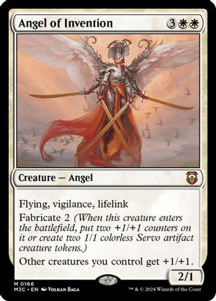 Image of Angel of Invention (Ripple Foil) (M3C-166) - Modern Horizons 3 Commander Foil