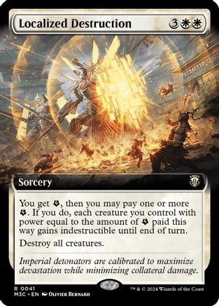 Image of Localized Destruction (Extended Art) (Ripple Foil) (M3C-041) - Modern Horizons 3 Commander Foil