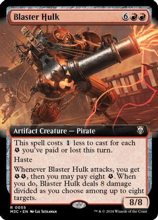 Image of Blaster Hulk (Extended Art) (Ripple Foil) (M3C-055) - Modern Horizons 3 Commander Foil