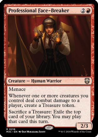 Image of Professional Face-Breaker (Ripple Foil) (M3C-216) - Modern Horizons 3 Commander Foil