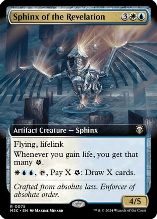 Image of Sphinx of the Revelation (Extended Art) (Ripple Foil) (M3C-075) - Modern Horizons 3 Commander Foil